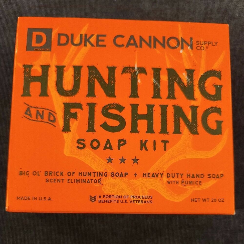 Duke Cannon Hunting & Fishing Soap Kit - Hunting Soap & Heavy Duty Hand Soap NEW